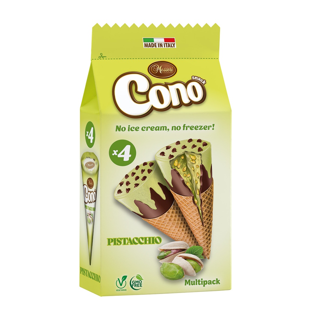 Messori- Pistachio Cone (4x25g) x 12 * (0219) | Gulli Food Distributors